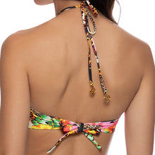 VISIONS OF PARADISE - Chain Drawstring Bandeau Top