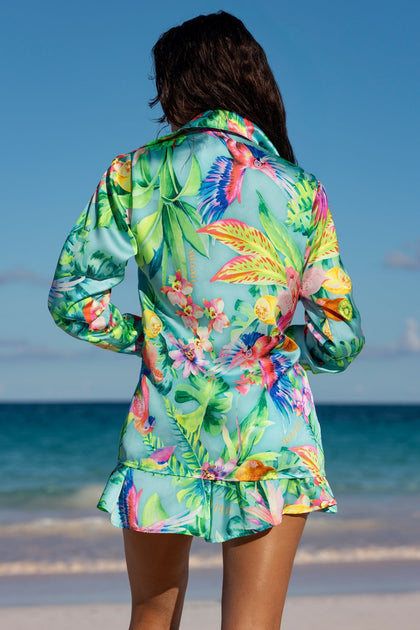 CARIBBEAN FANTASY - Blouse & Short • Multicolor
