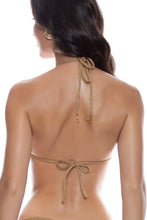GOLDEN SUNSET - Rings Cut Out Triangle Top & Ring Brazilian Bottom • Gold