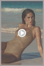 GOLDEN SUNSET - Asymmetrical Cut Out Ring Bodysuit • Gold