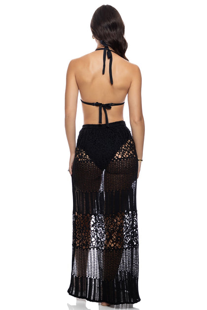 DAY TO NIGHT - Ring Seamless Triangle Top & Long Wrap Skirt • Multicolor