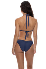 AMERICAN ICON - Waves Triangle Halter Top & Seamless Full Ruched Back Bottom • Multicolor