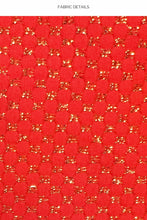 SUNKISS GLOW - Underwire Push Up Bandeau Top & Ring Seamless Full Tie Side Bottom • Red Runway