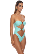 SUNKISS GLOW - Cut Out One Piece • Aqua