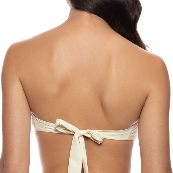 WHITE SANDS - Luxe Stitch Free Form Bandeau Top
