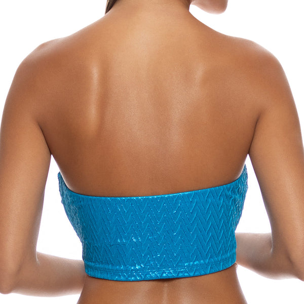 LIQUID VOLTAGE - Double Loop Bandeau Crop Top