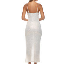 SUNLIT OASIS - Fitted Side Slit Maxi Dress