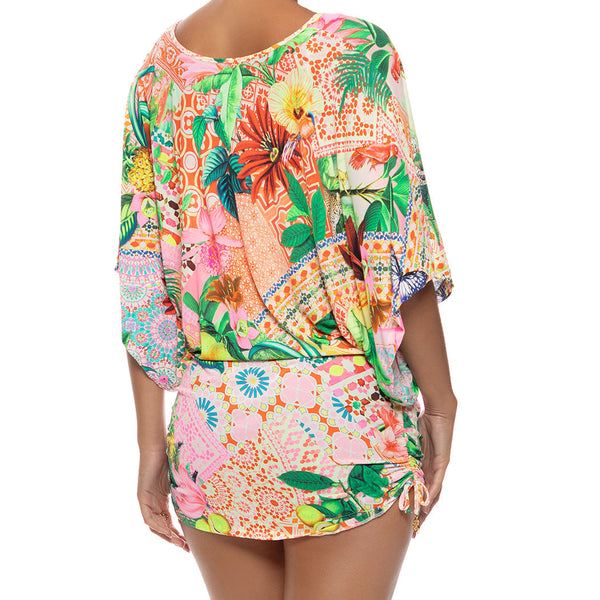 OPULENT EDEN - Cabana V Neck Dress
