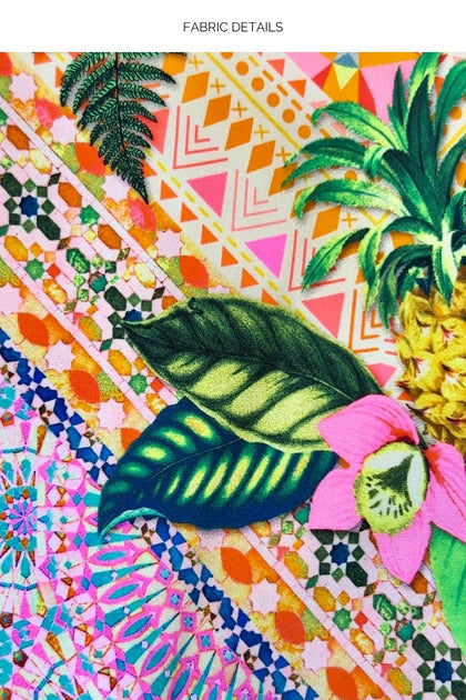 OPULENT EDEN - Ring Seamless Crystallized Triangle Top & Crystallized Seamless Ruched Back Brazilian Tie Side Bottom • Multicolor