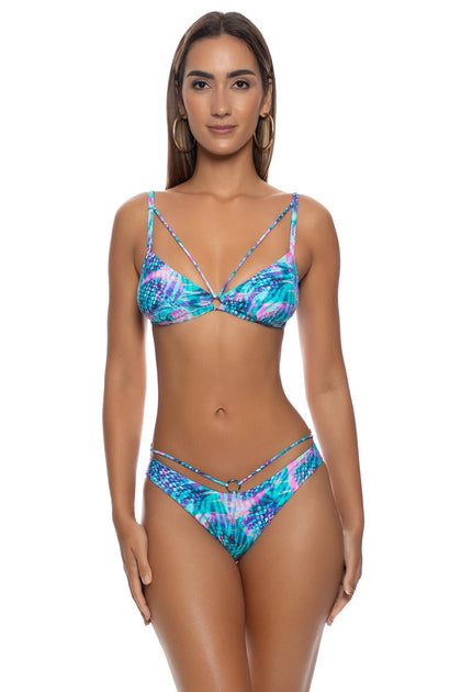ENCHANTED MIRAGE - Bralette Ring Top & Ring Moderate Bottom • Multicolor
