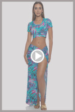 ENCHANTED MIRAGE - Crop Top & Twist Front Skirt • Multicolor