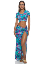 ENCHANTED MIRAGE - Crop Top & Twist Front Skirt • Multicolor