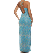 TIDAL SHIMMER - Cross Back Long Dress