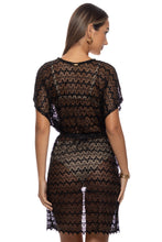 MIDNIGHT CURRENTS - Short Caftan • Black