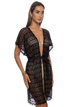 MIDNIGHT CURRENTS - Short Caftan • Black