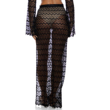 MIDNIGHT CURRENTS - Long Wrap Skirt