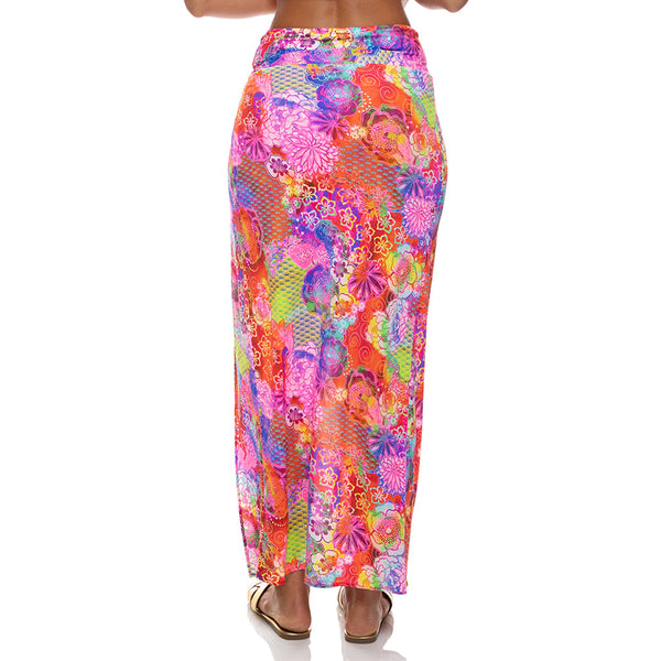 BLOOMING SPARK - Twist Front Skirt
