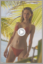 BAMBOO SANDS - Ring Seamless Triangle Top & Ring Brazilian Bottom • Terracota