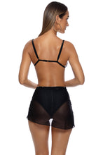 SHEER INTENTIONS - Short Sarong • Black