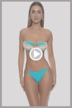 FORBIDDEN TIDE - Waves Ring Bandeau Top & Ring Brazilian Bottom • Multicolor