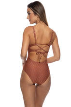 MUSE GLOW - Square Neck One Piece  • Brown
