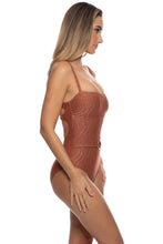 MUSE GLOW - Square Neck One Piece  • Brown
