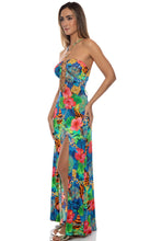 JUNGLE REIGN - Halter Ring Long Dress • Multicolor