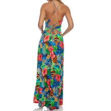 JUNGLE REIGN - Halter Ring Long Dress