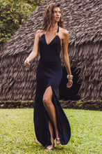 FEMME ALLURE - Rings Halter Long Dress • Black