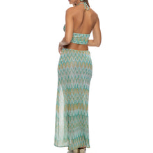 LUCID WATERS - Double Loop Bandeau Long Dress