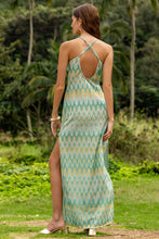 LUCID WATERS - Cross Back Long Dress • Multicolor