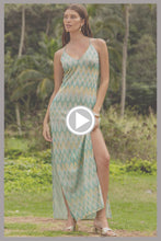 LUCID WATERS - Cross Back Long Dress • Multicolor