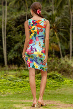 OCEAN'S KISS - Ruched Sides Tank Dress • Multicolor