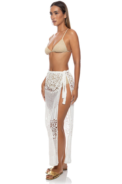 READY TO WEAR - Top & DAY TO NIGHT Long Wrap Skirt • Gold Rush