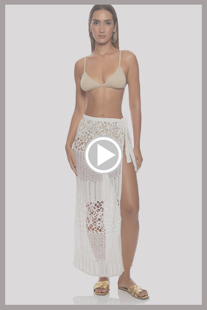 READY TO WEAR - Top & DAY TO NIGHT Long Wrap Skirt • Gold Rush