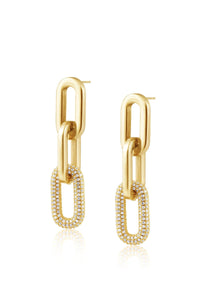 JEWELRY - Jenna Pave Earrings • Gold