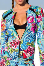 INKED BABE - Fitted Mesh Panel Jacket & Inked Babe Short Pants • Multicolor