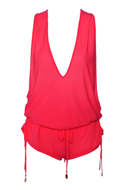 COSITA BUENA - T back Romper • Bombshell Red