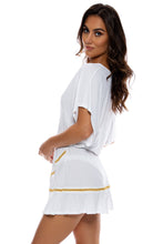 LULI CHIC - Playera Ruffle Dress • White