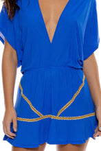 LULI CHIC - Playera Ruffle Dress • Electric Blue