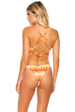 FLAME OF LOVE - Underwire Top & High Leg Bottom • White