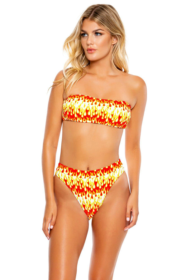 FLAME OF LOVE - High Leg Banded Waist Bottom