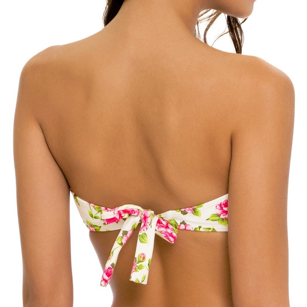 BLOOMIN' BEAUTY - Gold V Ring Bandeau Top