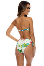 FLORAL BABY - Underwire Push Up Bandeau Top & High Waist Bottom • Multicolor