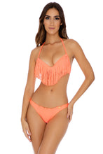 COSITA BUENA - Plunge Push Up Fringe Underwire Top & Drawstring Back Scrunch Bottom • Hot Mess