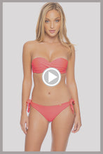 COSITA BUENA - Underwire Push Up Bandeau Top & Cayo Coco  Bottom • Bombshell Red