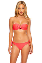 COSITA BUENA - Underwire Push Up Bandeau Top & Cayo Coco  Bottom • Bombshell Red