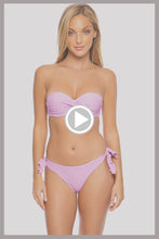 COSITA BUENA - Underwire Push Up Bandeau Top & Cayo Coco  Bottom • Lavanda
