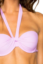 COSITA BUENA - Fama Multi Way Underwire Bandeau & Strappy Brazilian Ruched Back Bottom • Lavanda