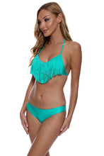 COSITA BUENA - Fringe Scoop Halter Top & Seamless Thong Bottom • Sexy Siren
